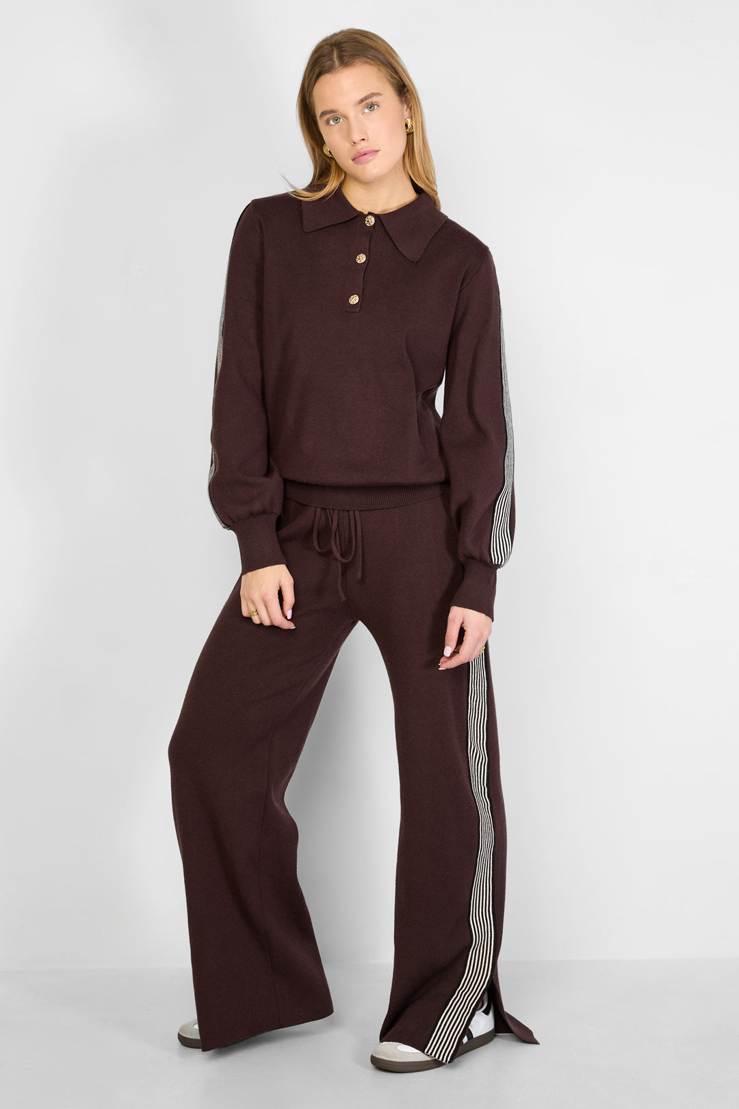 Rechte broek Kleurenclash Sportieve herfst/winterkleding