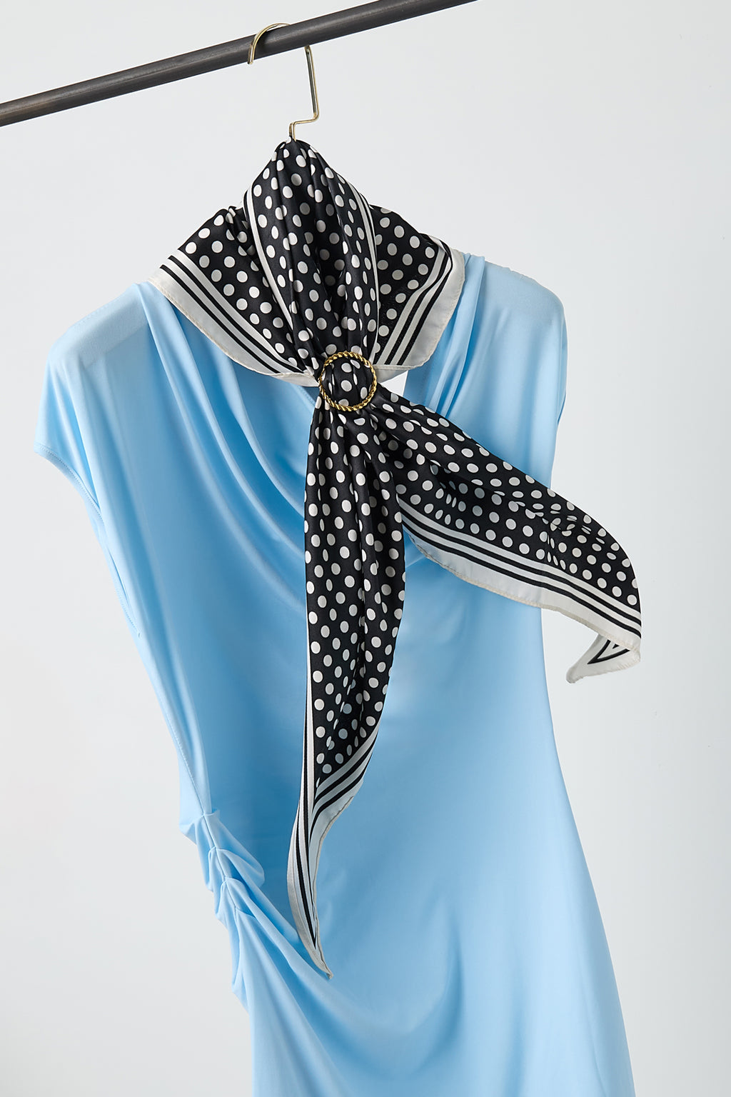 Zomersjaals met stippen, casual, polyester, dagelijkse accessoires