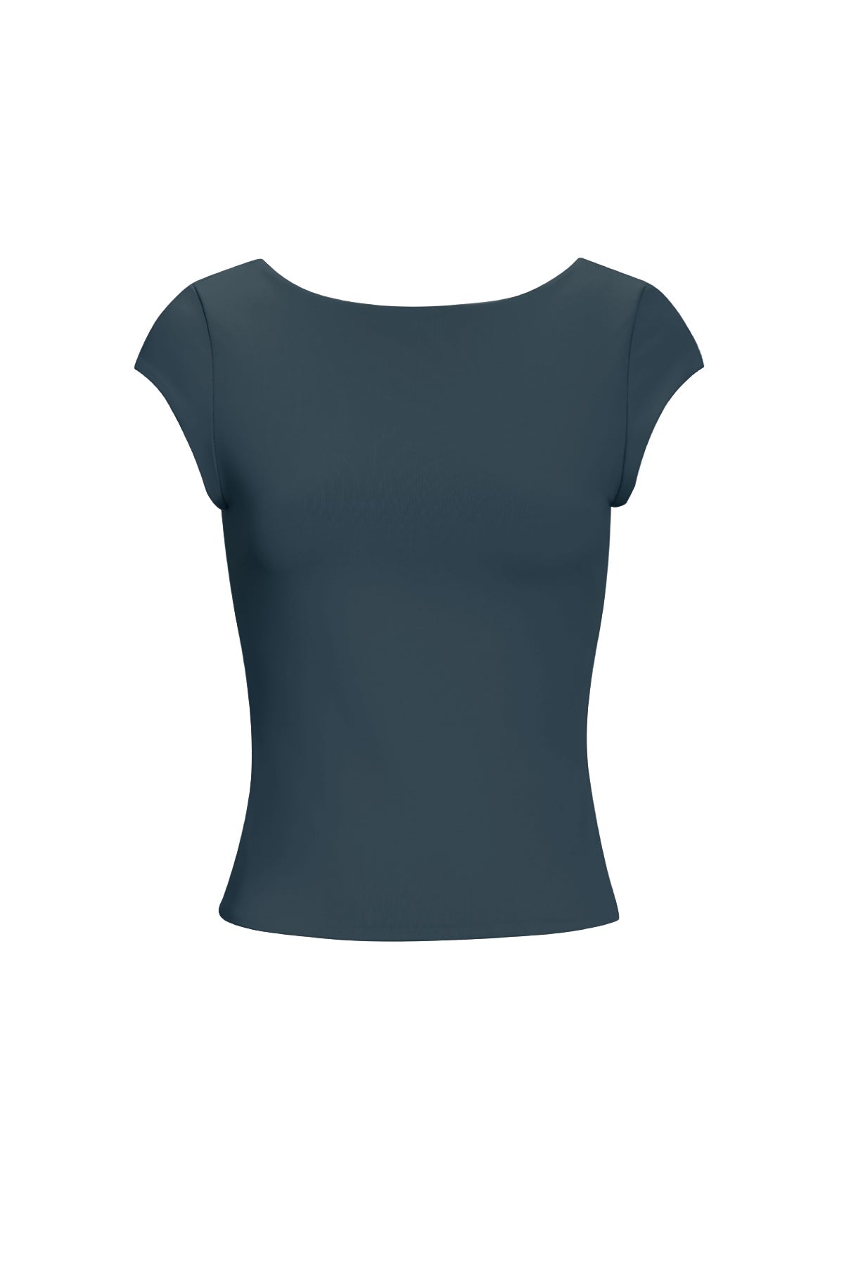 Nylon Gebreide Vrouwen T-shirt Basis Effen Kleur Lente/Zomer