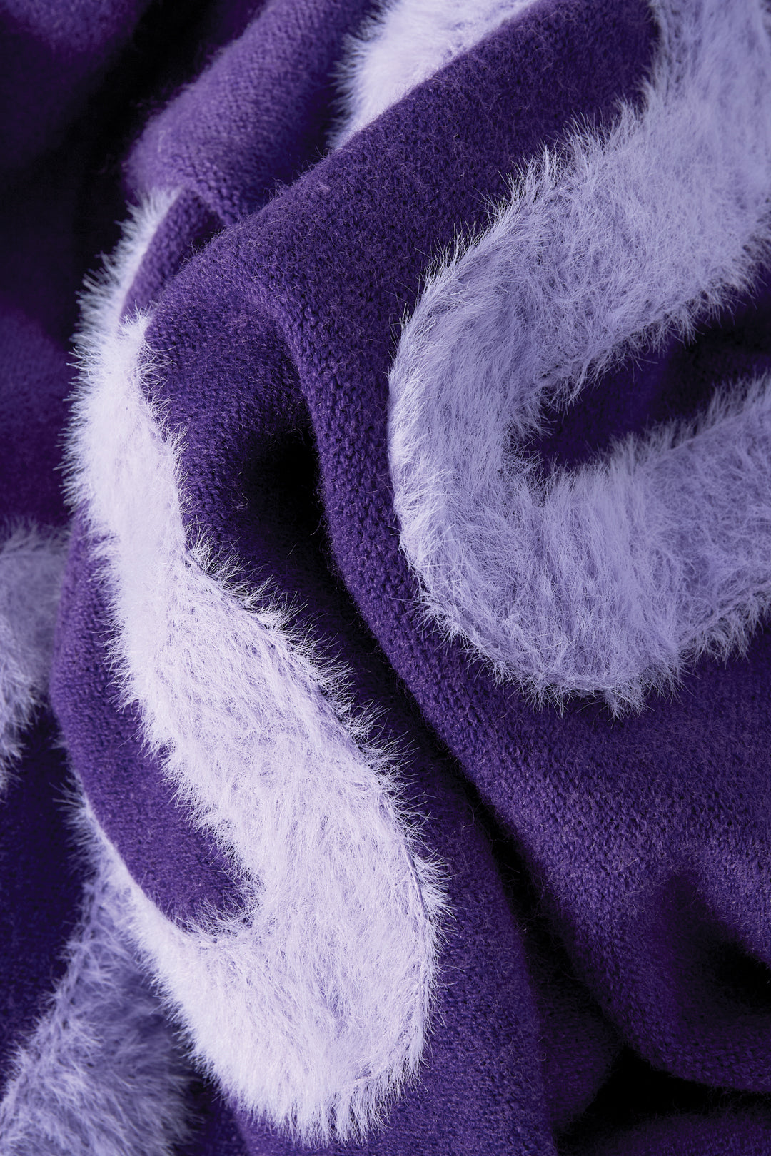 Gebreide Polyestervezel Vrouwen Soft Swirl Trui Casual Kleurcontrast