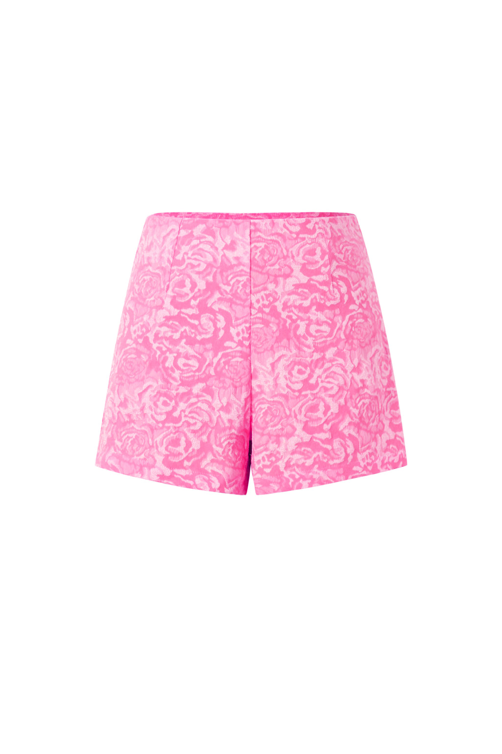 Geweven Polyestervezel Vrouwen Shorts Elegante Bloemenprint