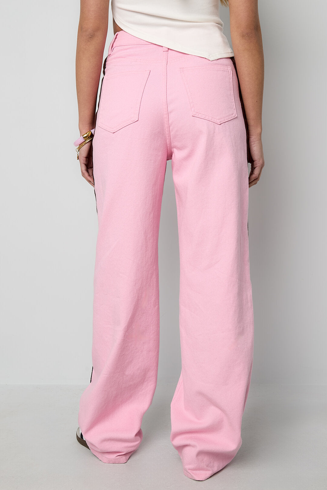 Statement stripe jeans