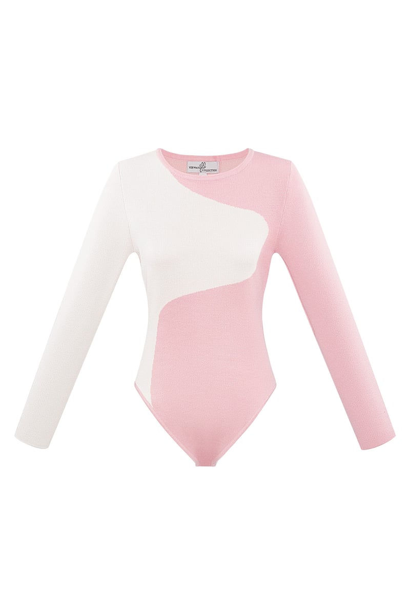 Body organische ying yang - roze wit