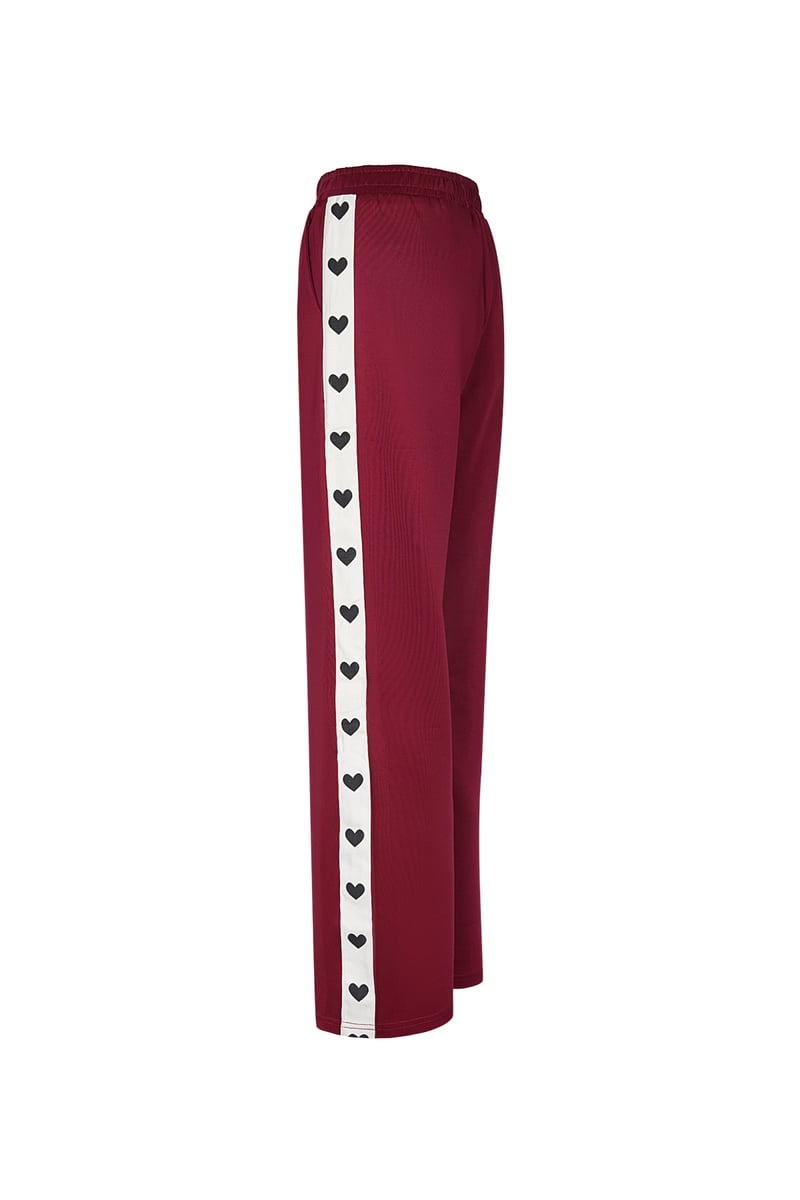 Broek met hartjes zijkant