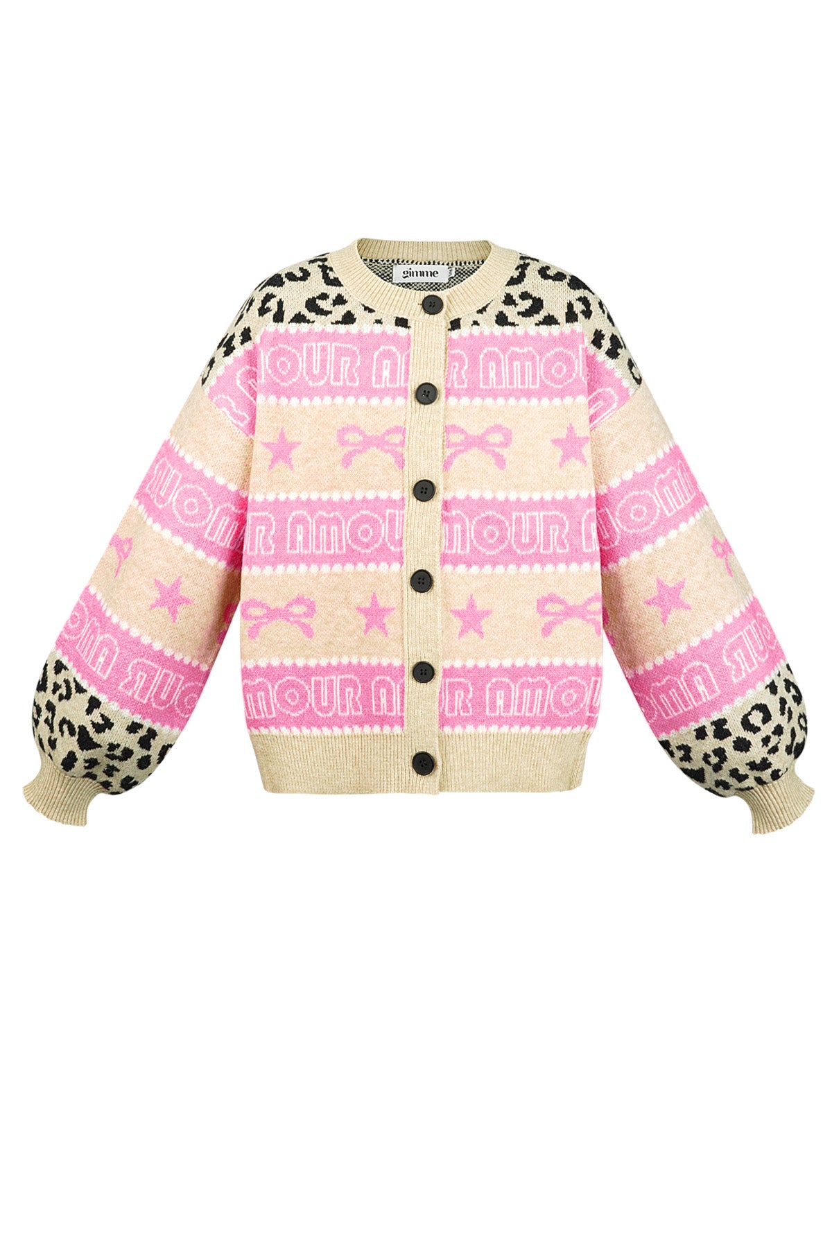 Gebreide Katoenmix Vrouwen Cardigan Gedrukt Patroon