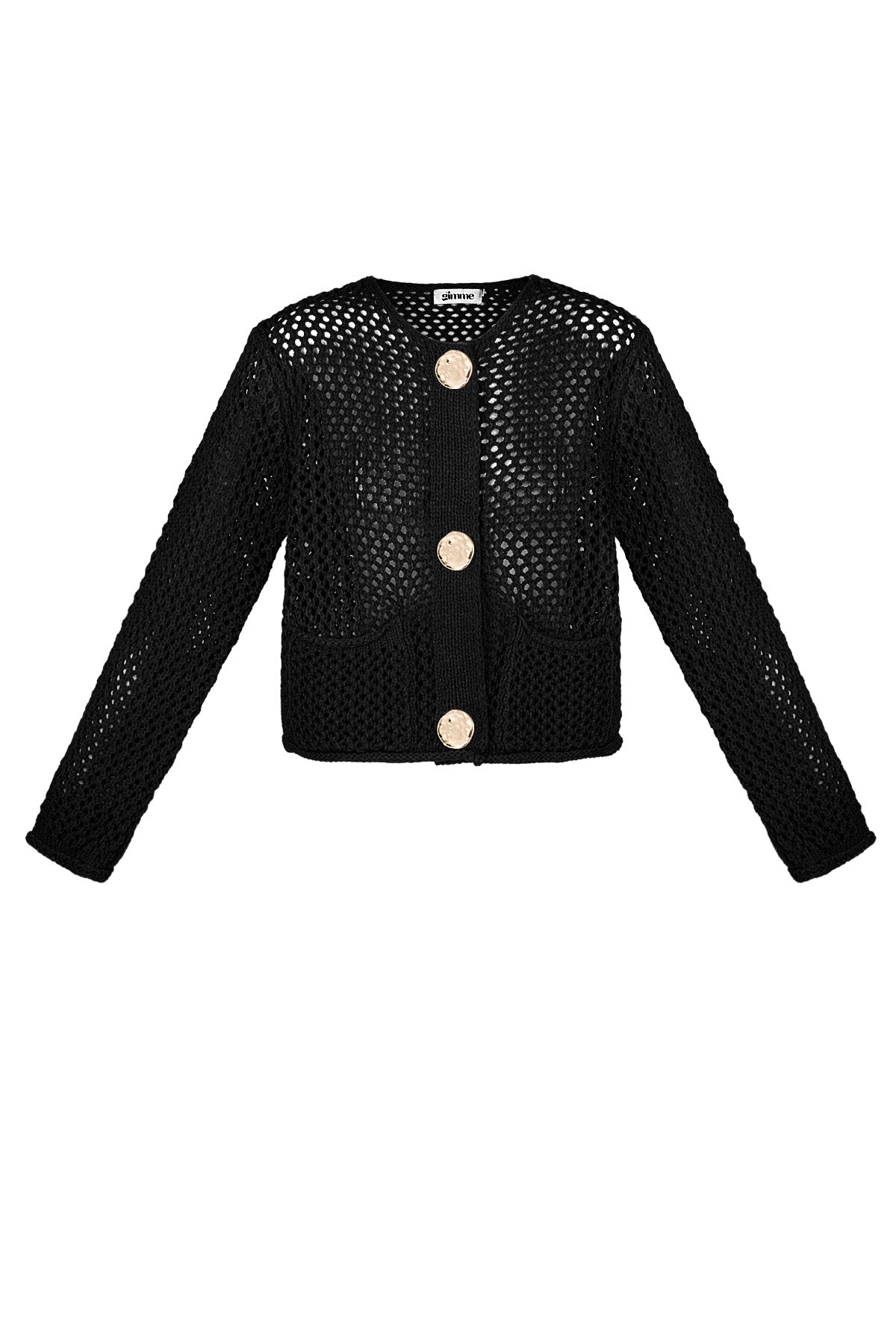 Gebreide Polyester Vrouwen Cardigan Open Voorkant Haakpatroon