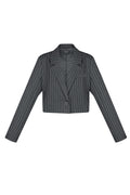 Elegant Ladies' Suit Set for Fall/Winter in Grey and Burgundy
