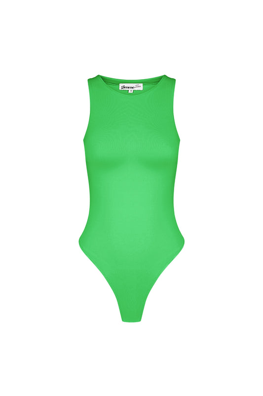 Polyester Vrouwen Mouwloze Body High Neck Form-Fitting