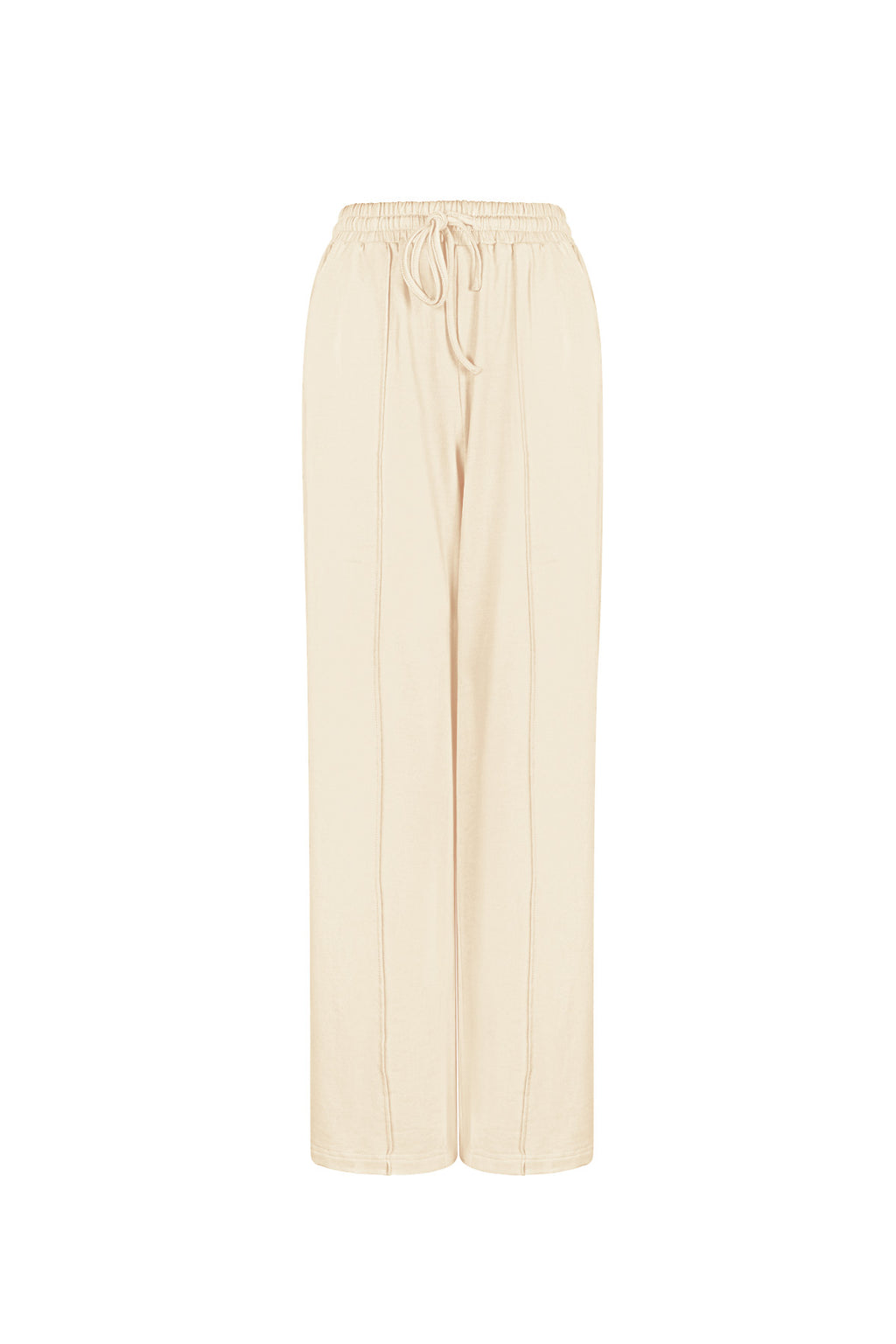Cotton Vrouwen Wide Leg Pants Comfortabele Trekkoord Taille