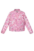 Polyester Vrouwen Korte Jas Bloemenprint Sportief