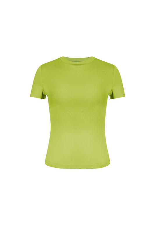 Polyester Vrouwen Korte Mouw Top Gepaste Bodycon