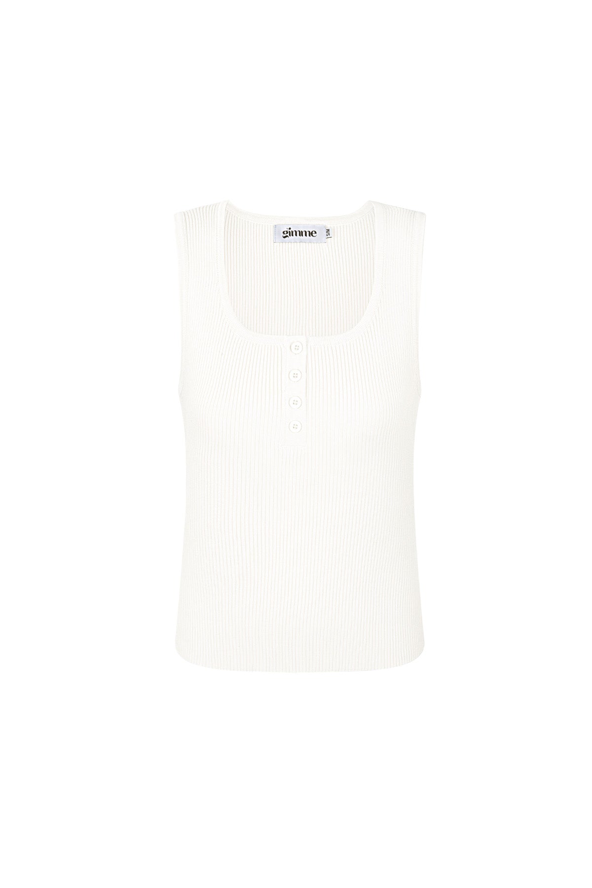 Viscose Vrouwen Mouwloze Top Ribbeltricot Knopvoorkant