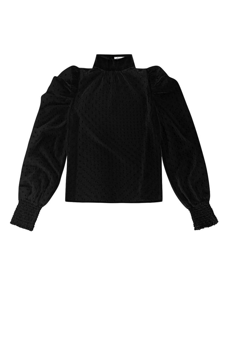 Blouse met bolletjes