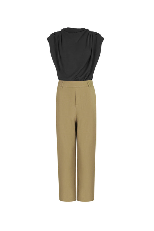 Cotton Blend Vrouwen Wide Leg Bodysuit Spring/Summer Comfort Fit