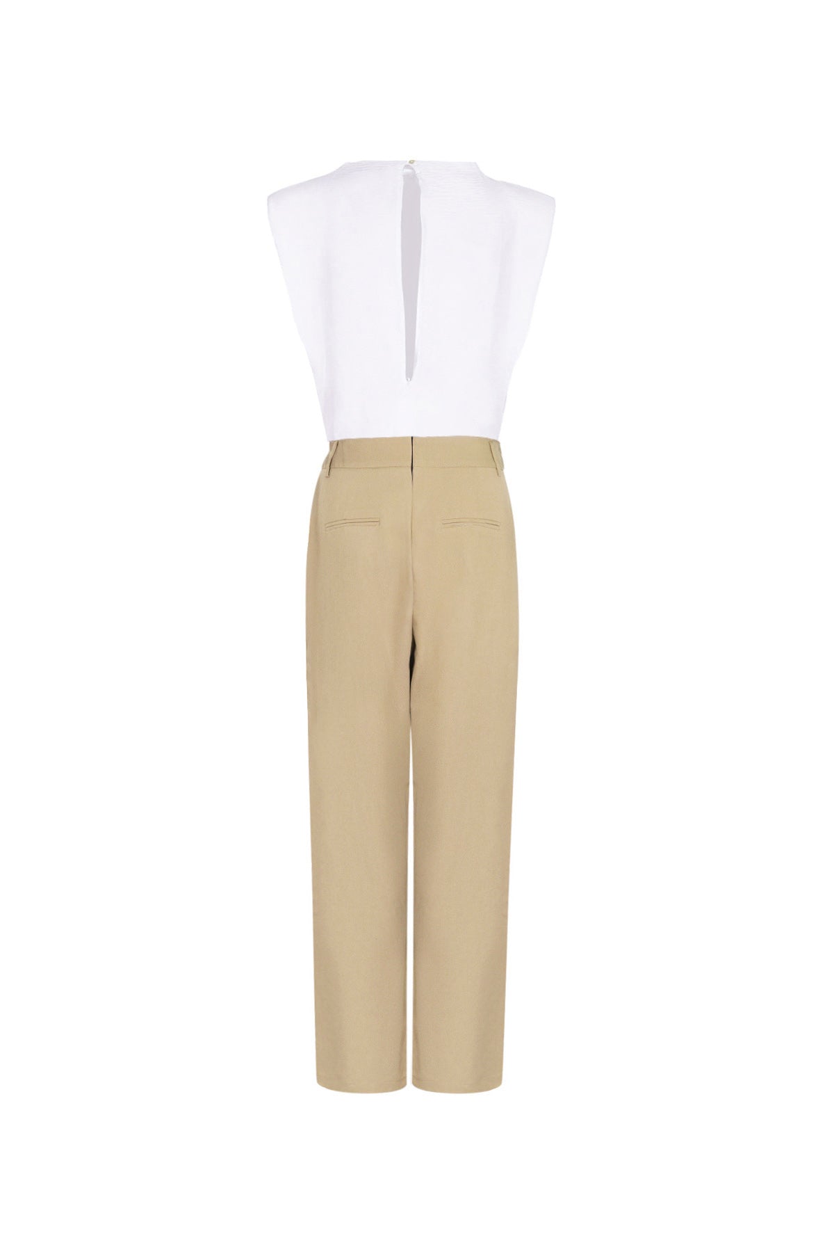 Cotton Blend Vrouwen Wide Leg Bodysuit Spring/Summer Comfort Fit
