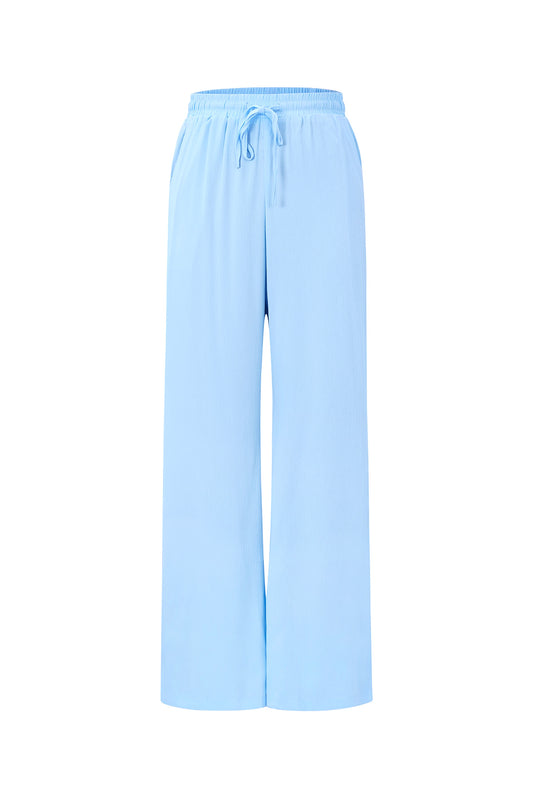 Geweven Polyester Vrouwen Rechte Broeken Casual Solide Kleur Lente/Zomer