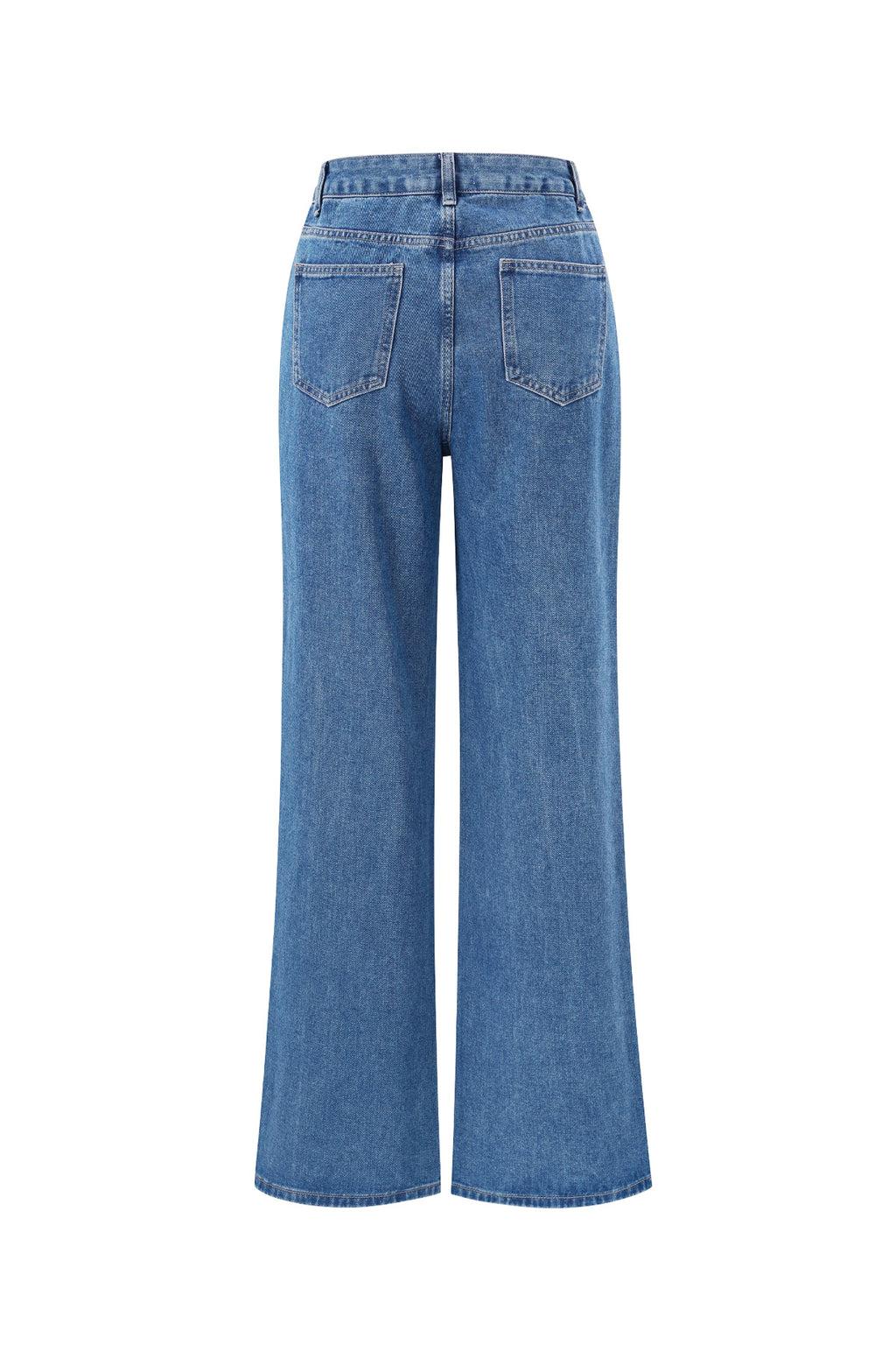 Cotton Woven Vrouwen Rechte Jeans Hart Borduurwerk Casual