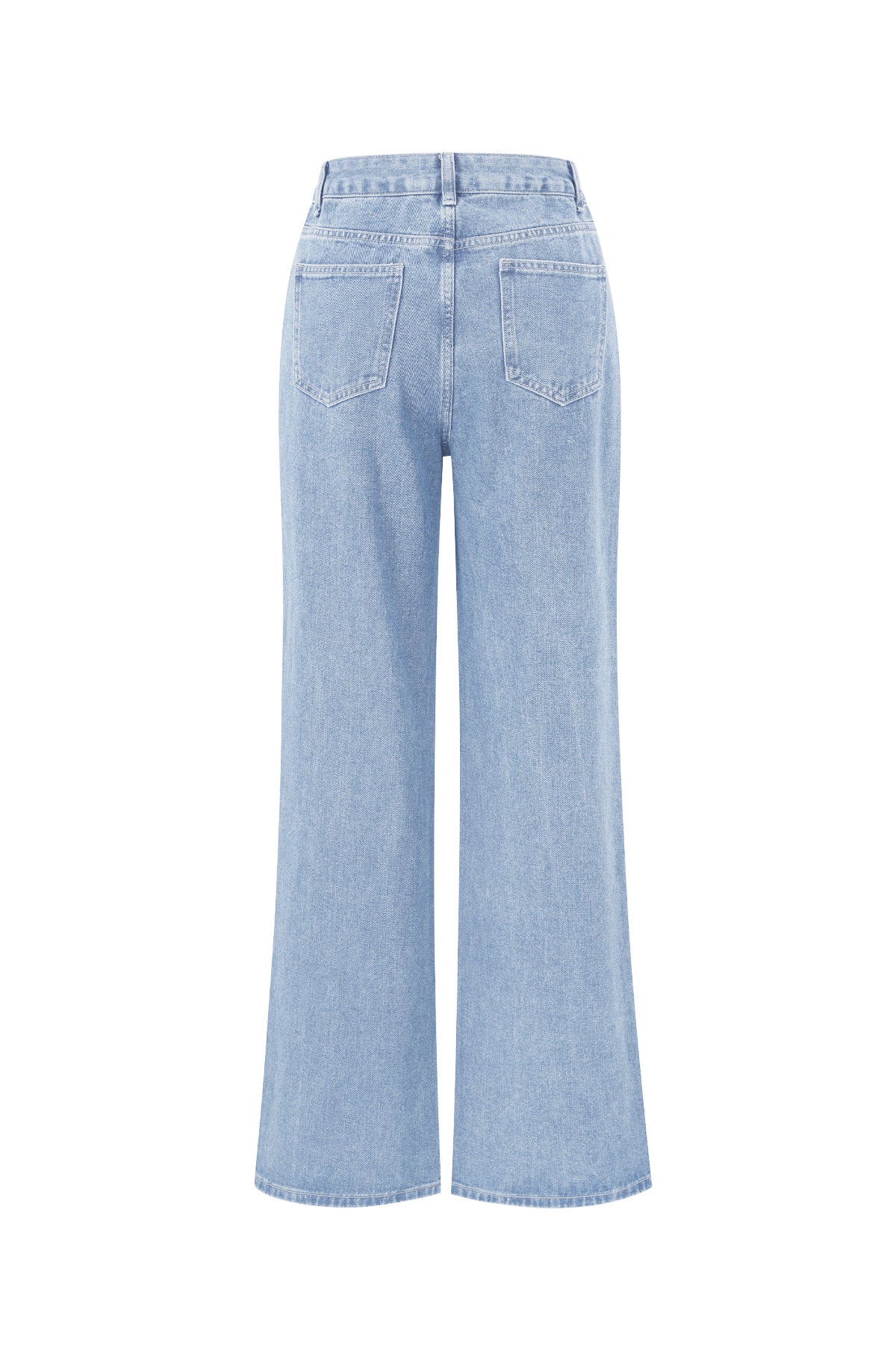 Cotton Woven Vrouwen Rechte Jeans Hart Borduurwerk Casual