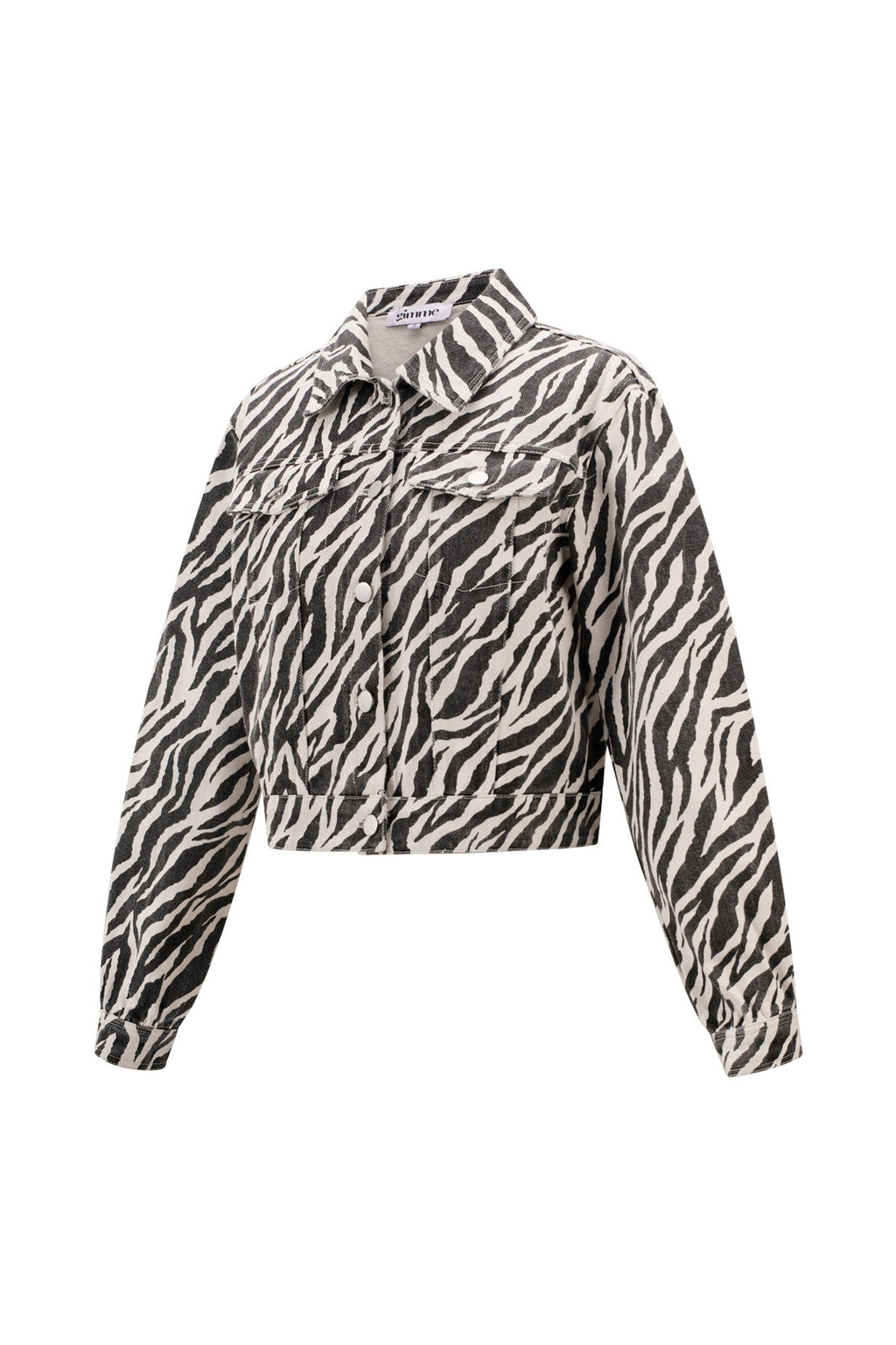 Cotton Denim Vrouwen Jas Street Elegant Specialty Dierenprint
