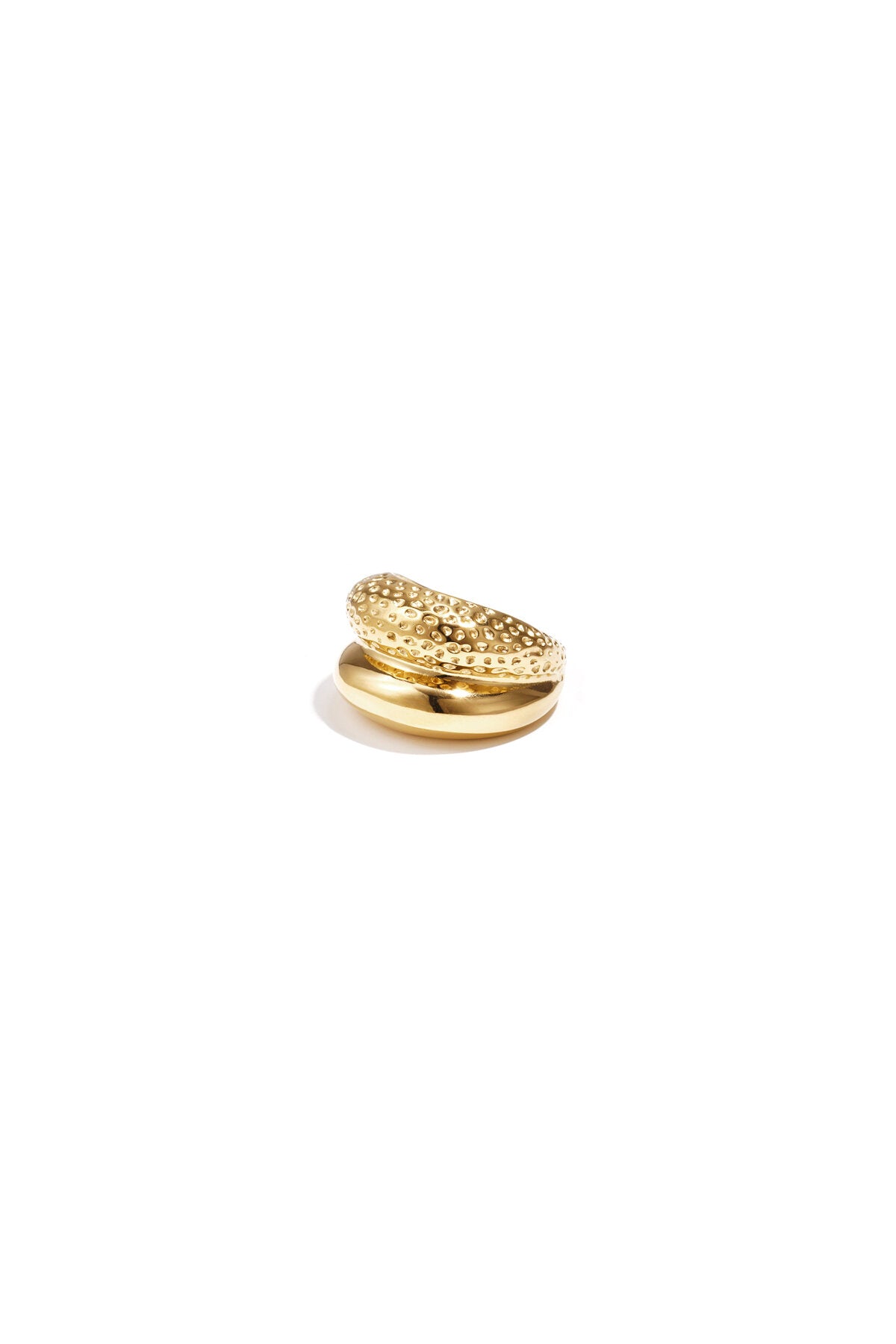 Dubbele ring met structuur