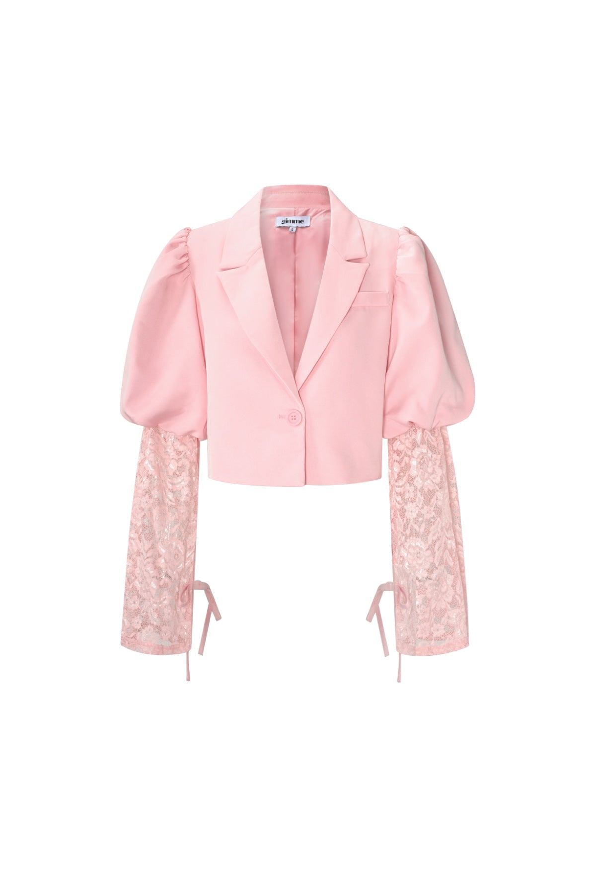 Trendy korte blazer met kant