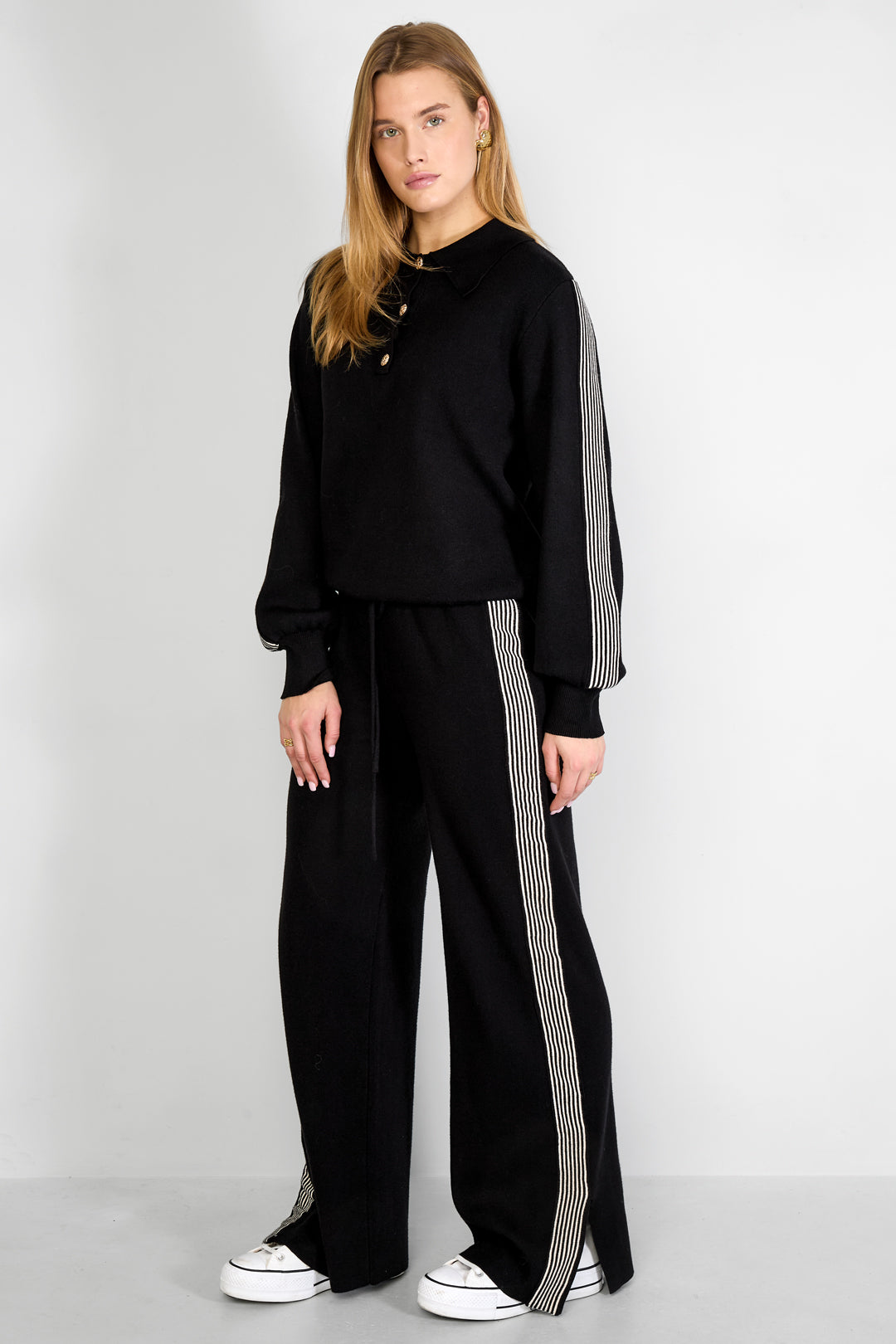 Rechte broek Kleurenclash Sportieve herfst/winterkleding