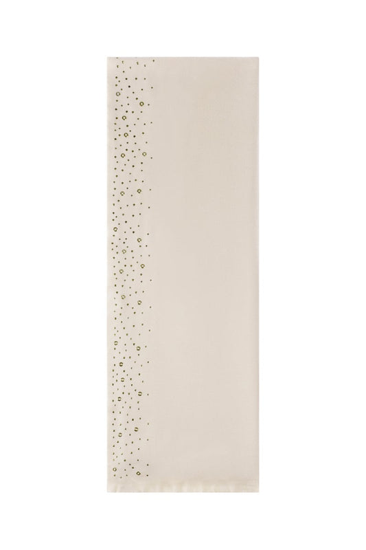 Wintersjaal met steentjes