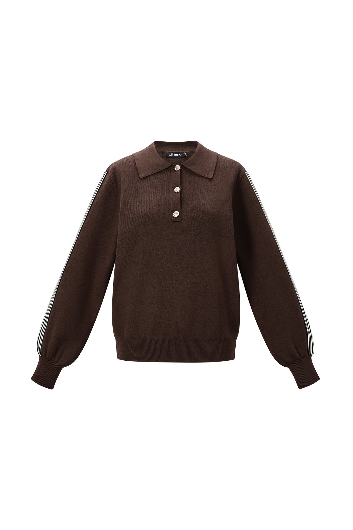 Gebreide trui Kleurenclash Sportieve herfst/winterkleding