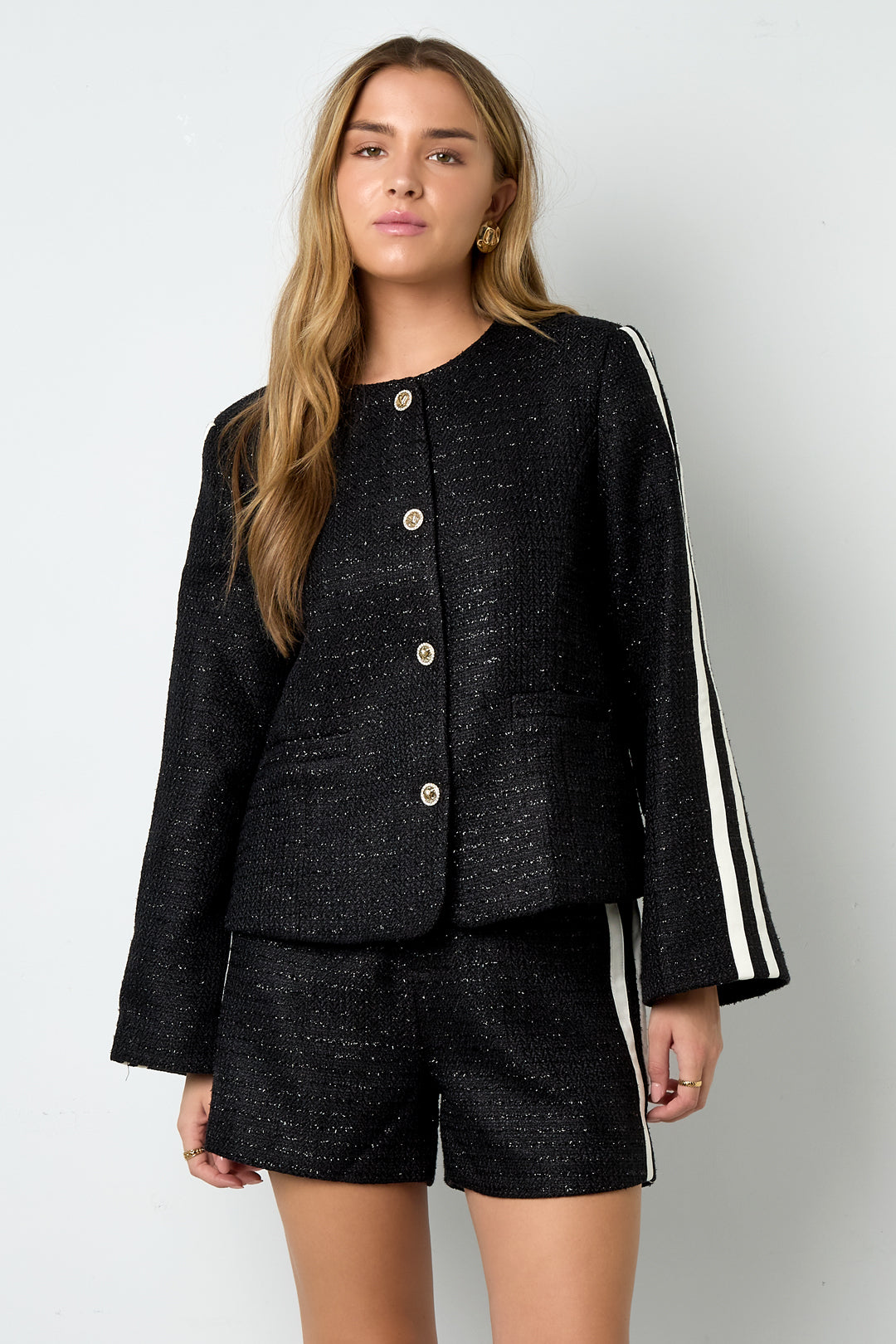 Geweven Polyestervezel Vrouwen Shorts Elegant Ruit Herfst/Winter