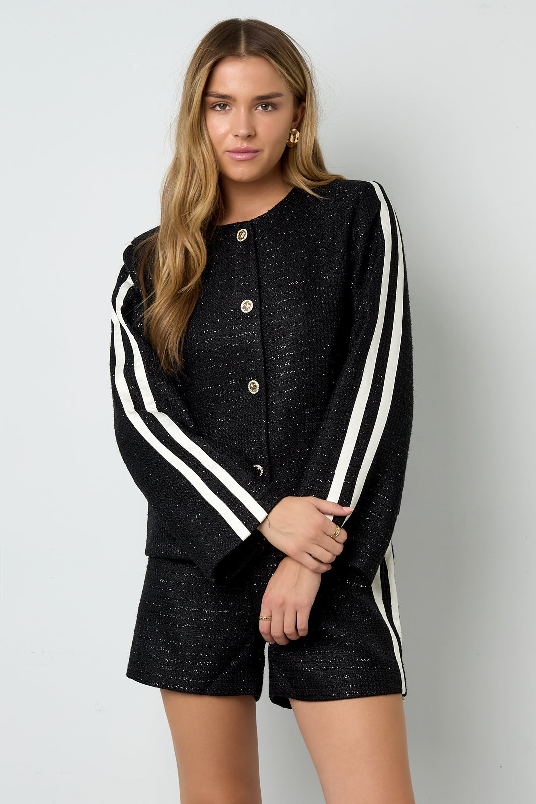 Geweven Polyestervezel Vrouwen Shorts Elegant Ruit Herfst/Winter