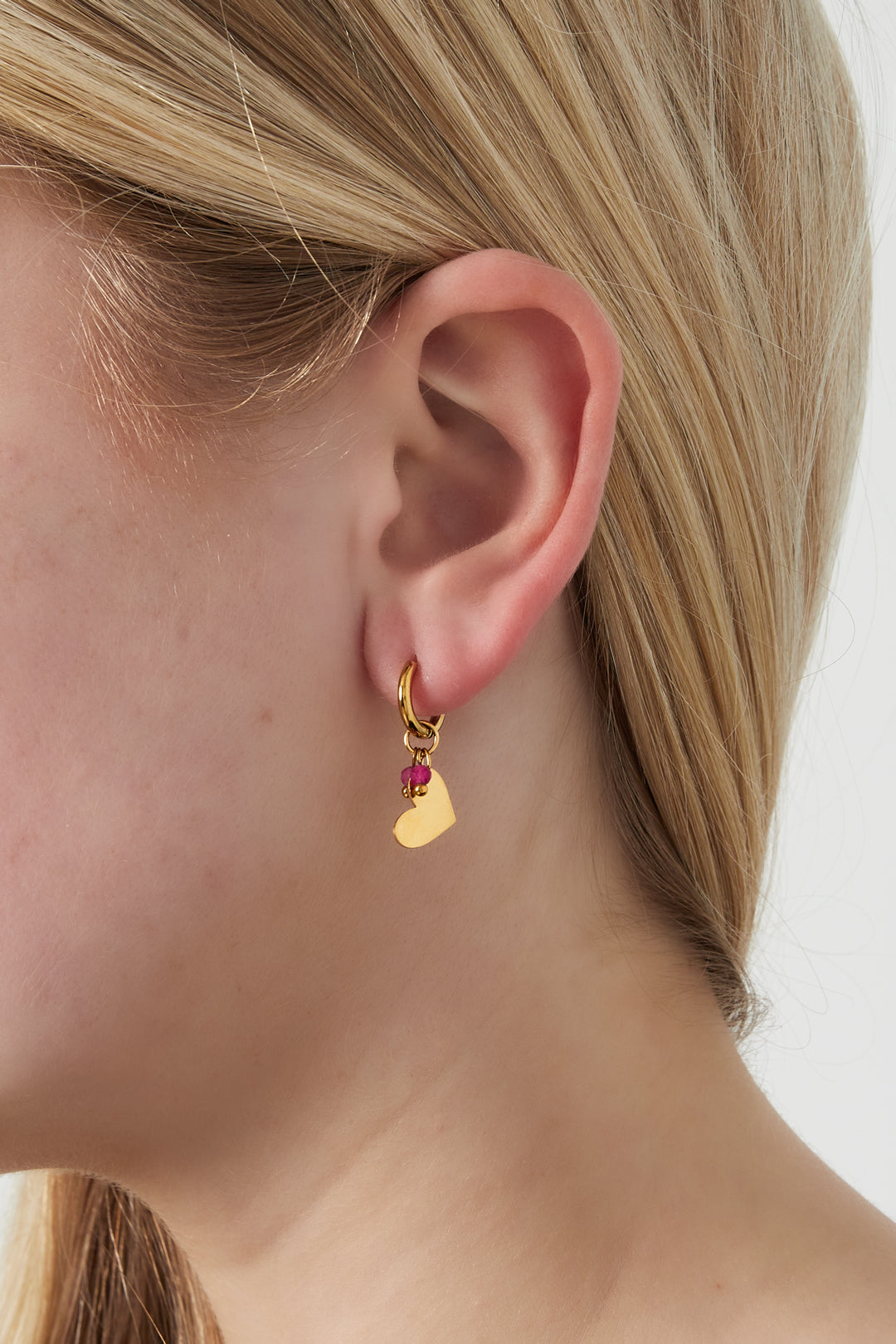 Mini Herz-Ohrringe – 14K vergoldet | Hypoallergen