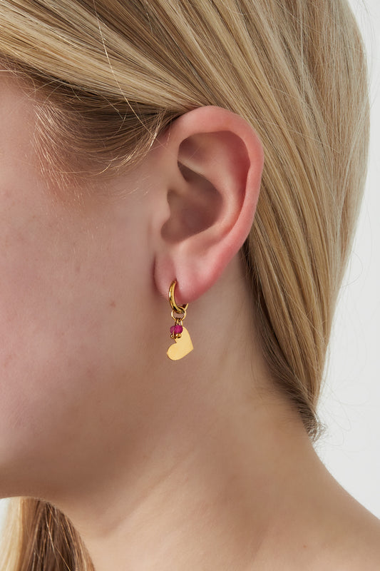 Mini Heart Earrings – 14K Gold Plated | Hypoallergenic