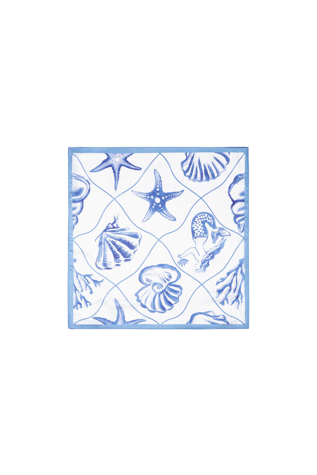 Zomersjaals met schildpadmotief, vakantieprint, polyester, vakantie-/strandaccessoires