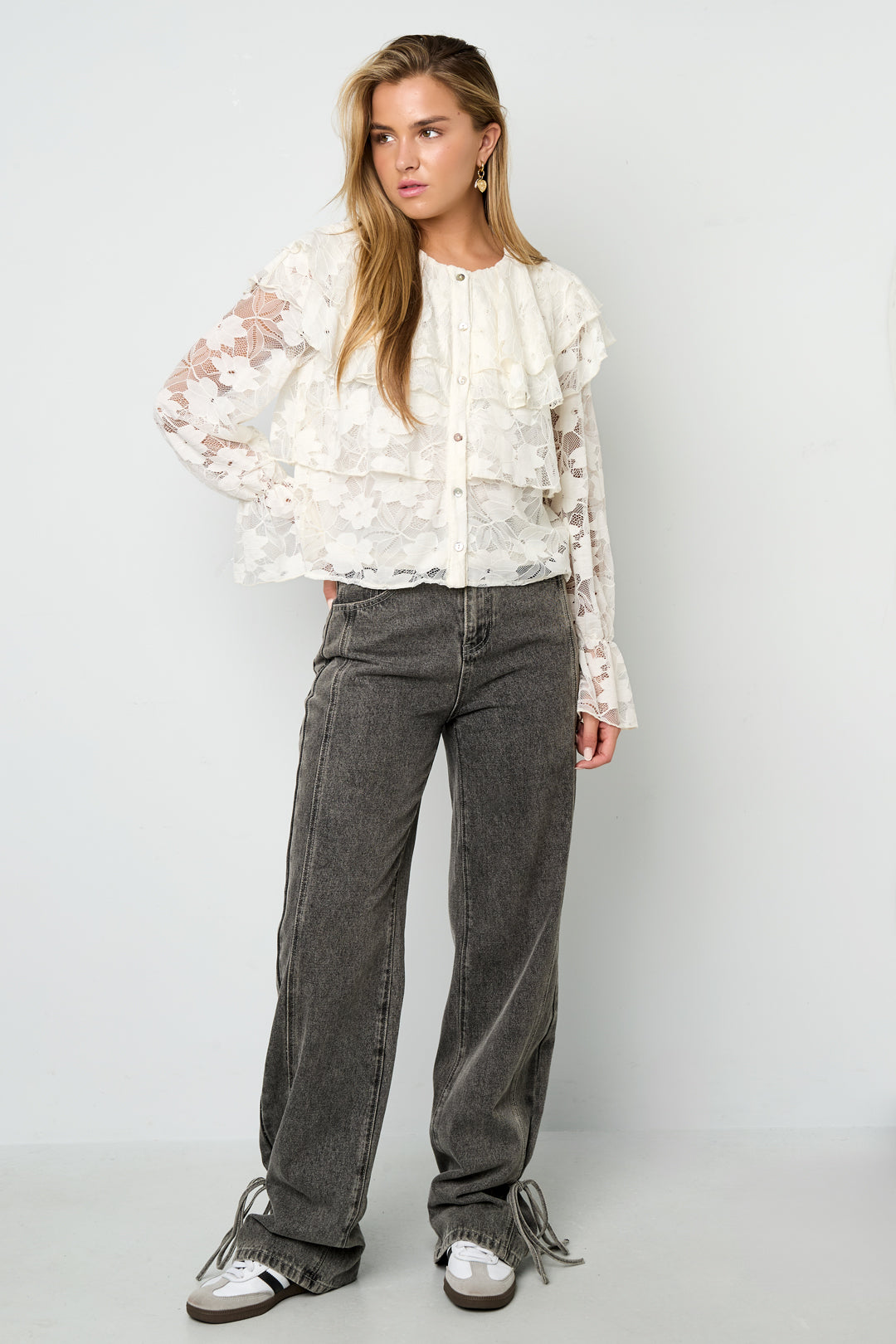 Gelaagde blouse met kant