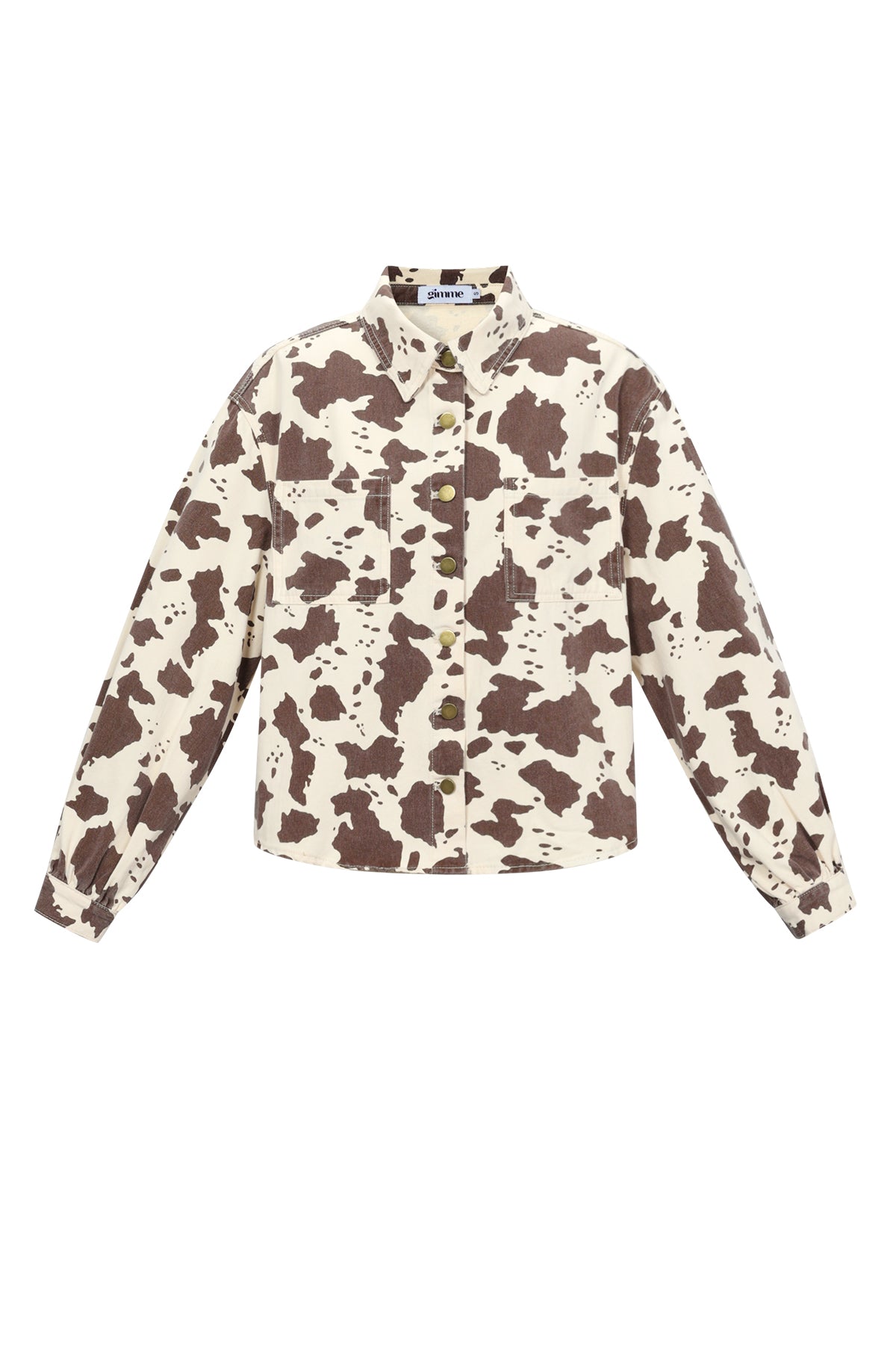 Geweven Katoen Vrouwen Jeansjack Casual Kleurcontrast