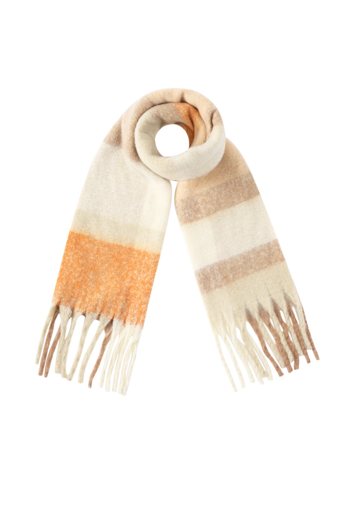 Stylish Women's Winter Scarf in Plaid & Solid Colors