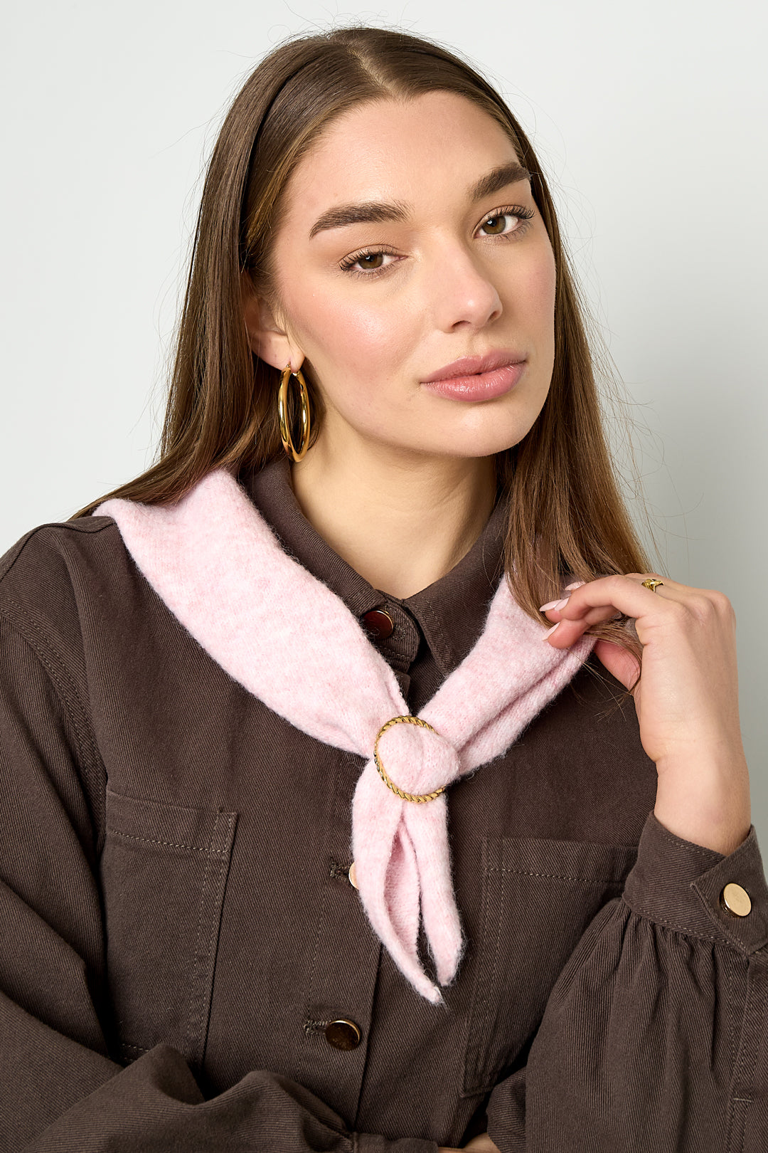 Sjaalklem met gedraaid detail