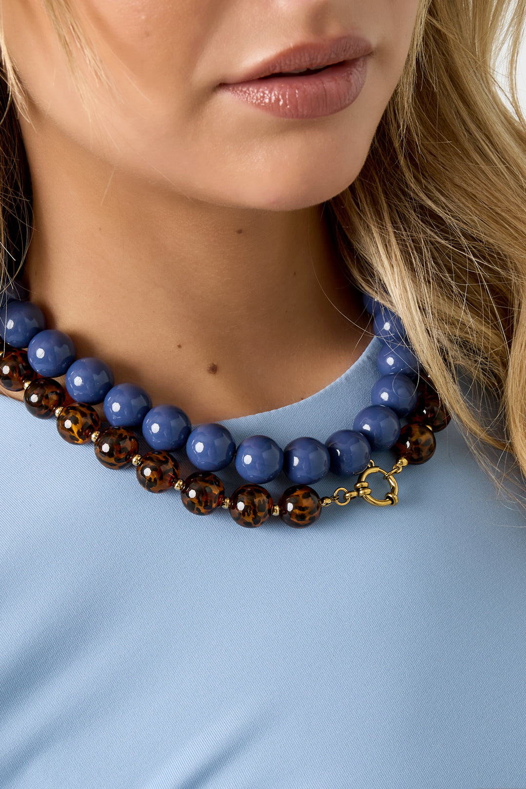 Grote gekleurde ketting-15mm