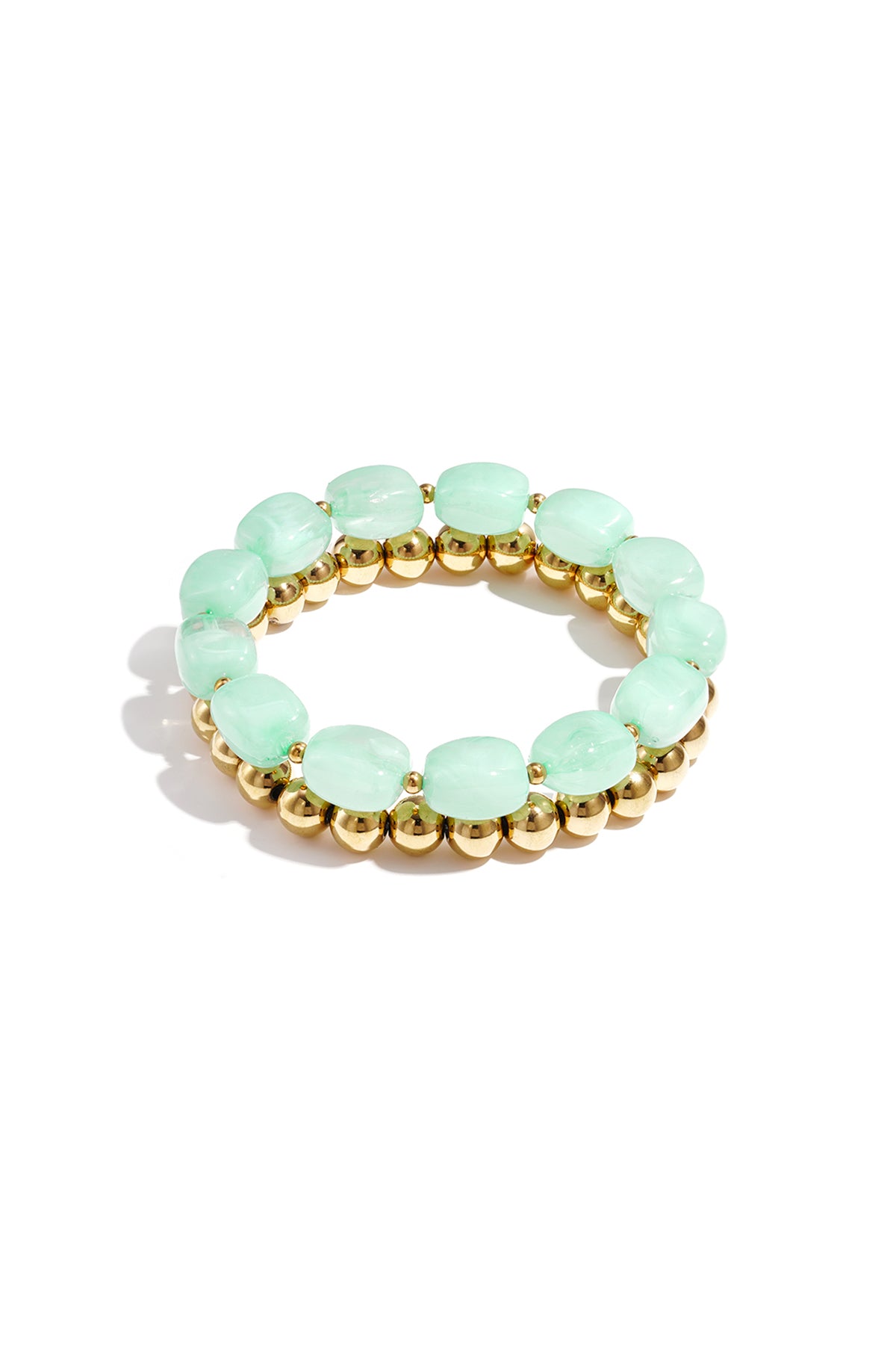 Armbanden met kralen van roestvrij staal, kralen, casual, dagelijks, eenvoudig, serie, damessieraden