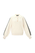 Gebreide trui Kleurenclash Sportieve herfst/winterkleding