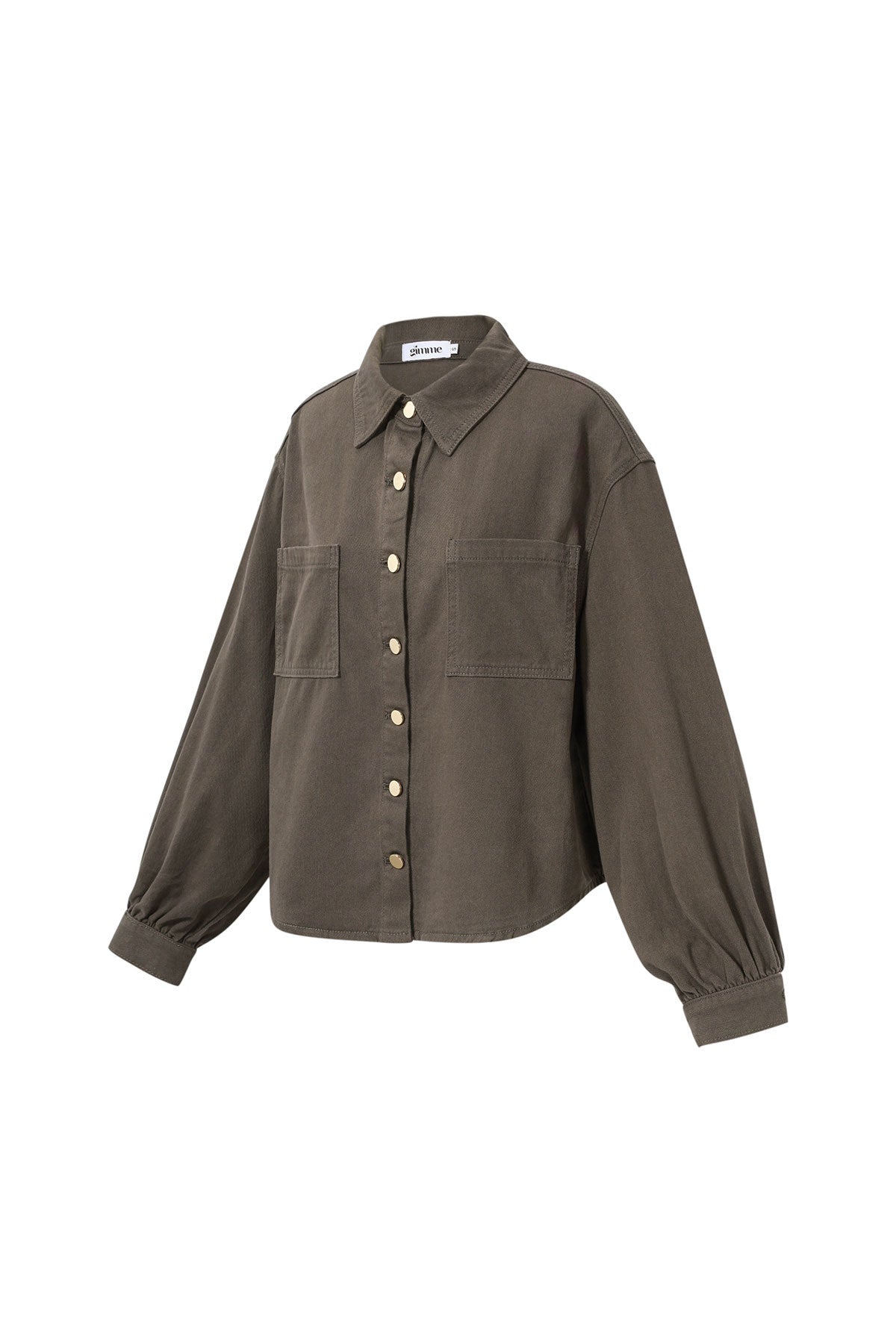 Geweven Katoen Vrouwen Jeansjack Casual Kleurcontrast