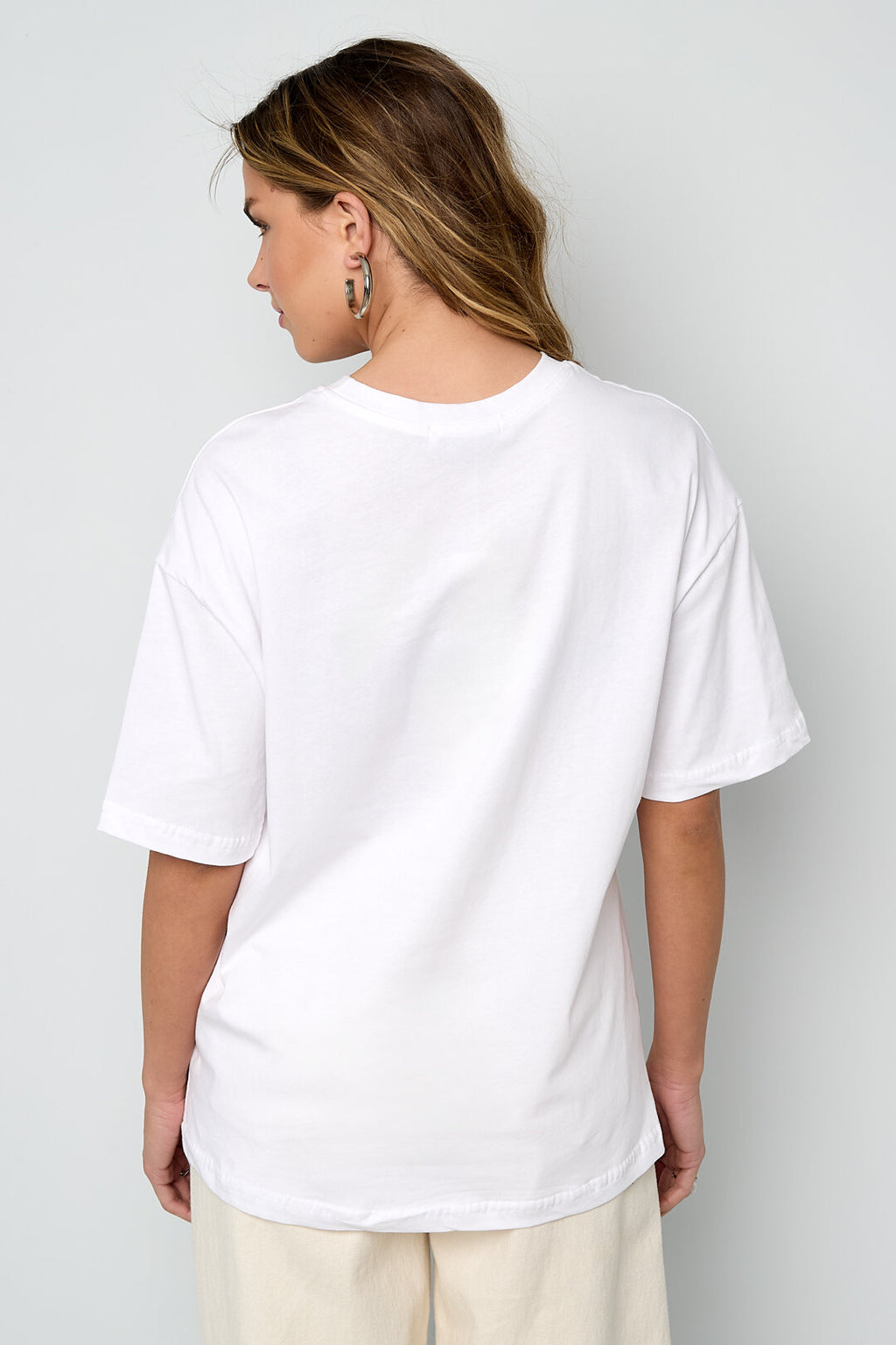 Havana T-Shirt | Katoen | Wit, Oranje & Roze | S t/m XL