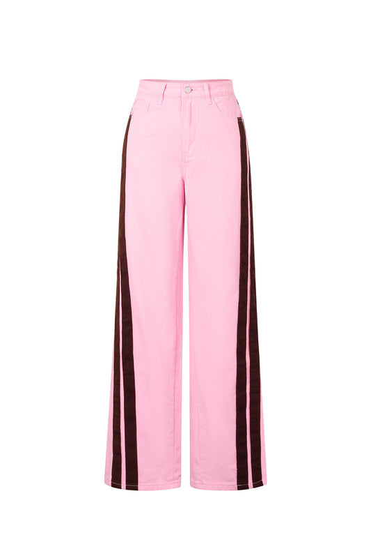 Statement stripe jeans