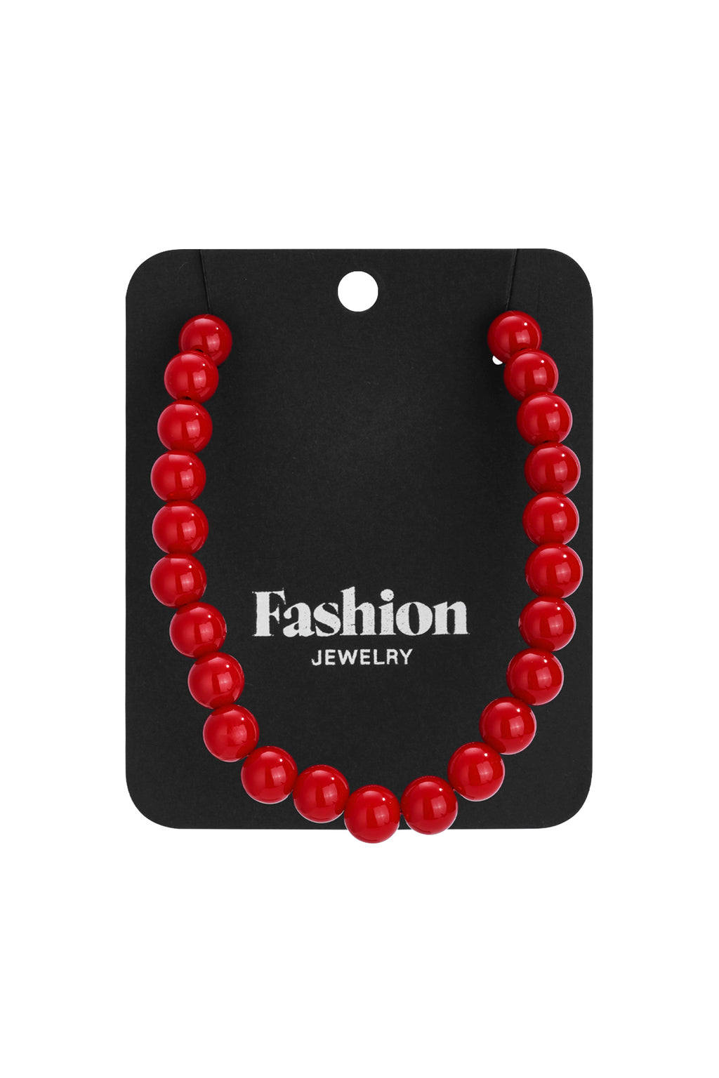 Ketting met medium kralen-10mm