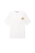 Havana T-Shirt | Katoen | Wit, Oranje & Roze | S t/m XL