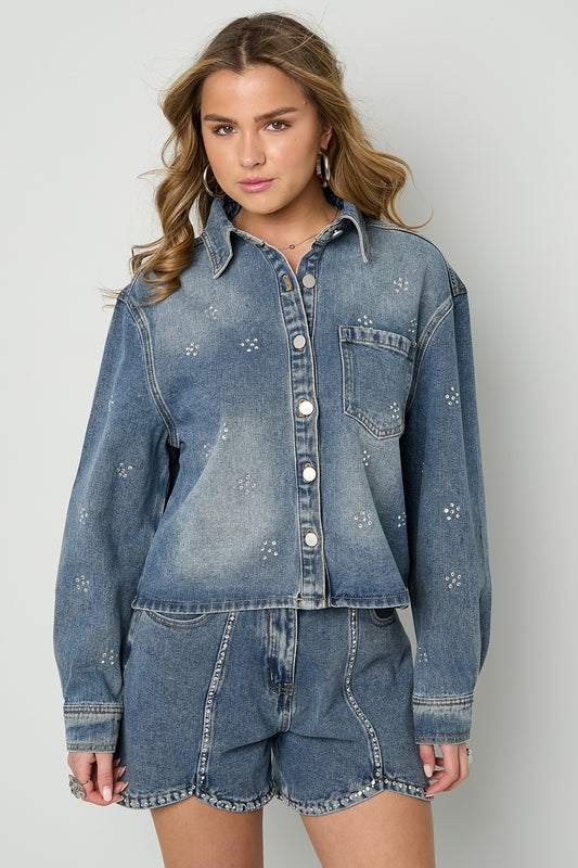 Strass denimjas