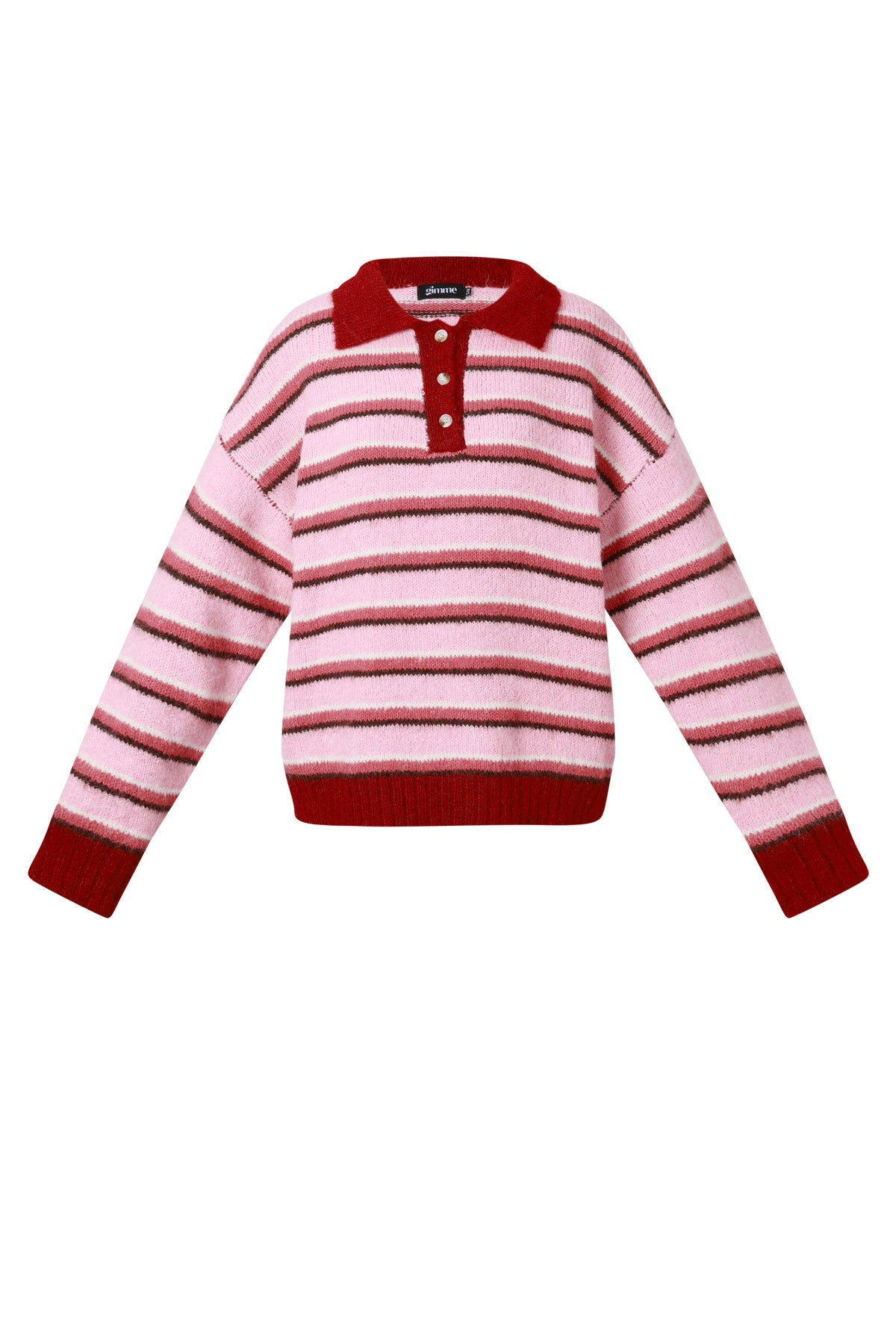 Gebreide Polyestervezel Vrouwen Trui Casual Strepen