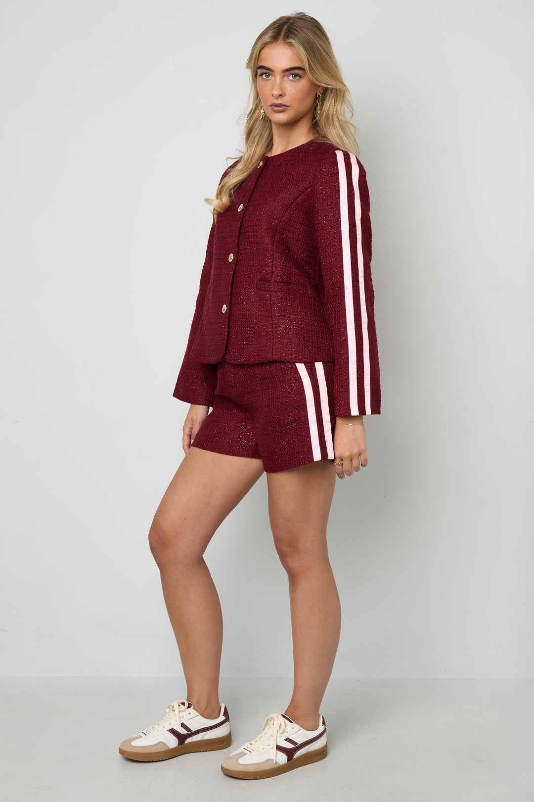 Geweven Polyestervezel Vrouwen Shorts Elegant Ruit Herfst/Winter