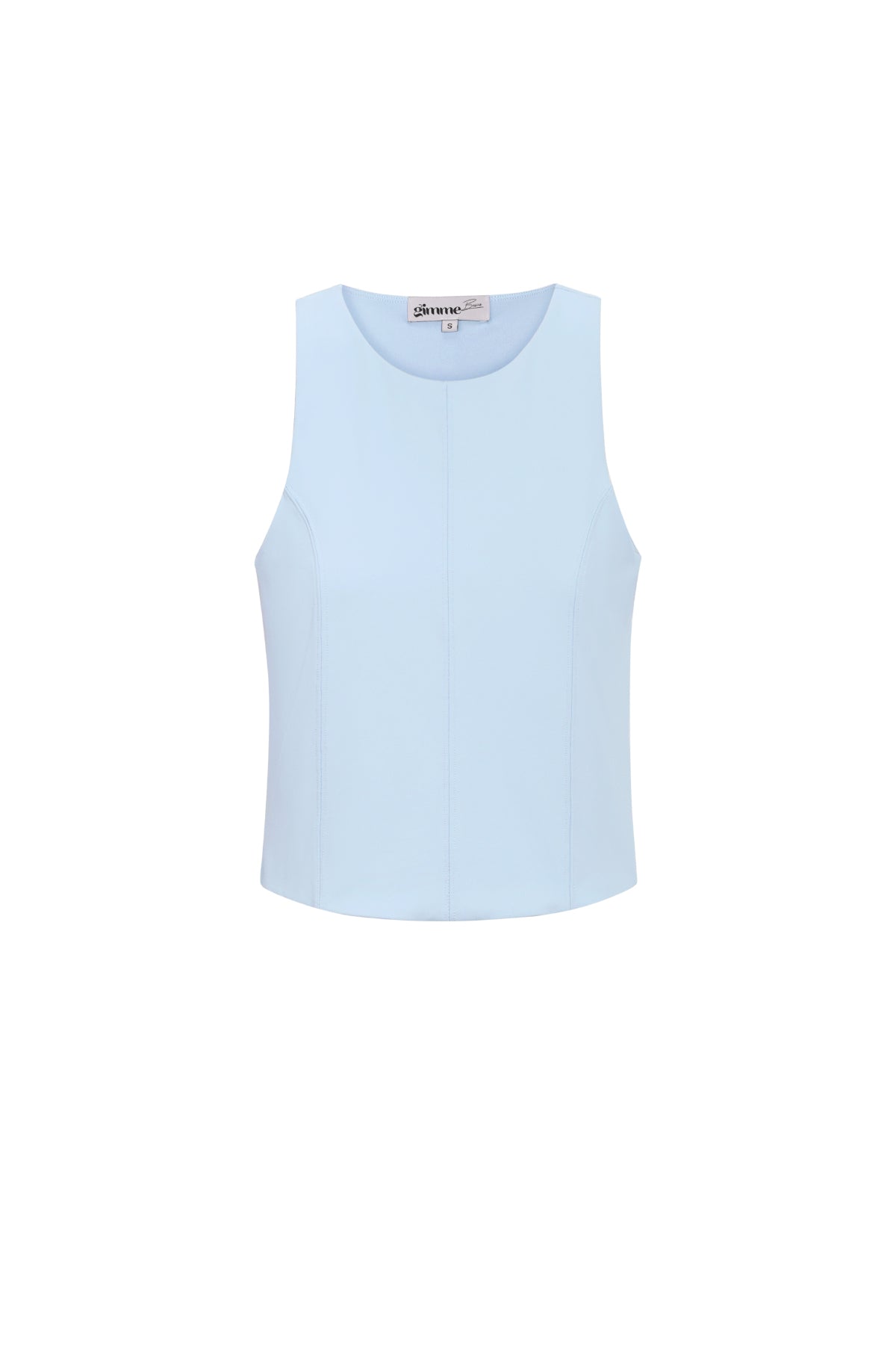 Gebreide Nylon Vrouwen Mouwloze Top Lente/Zomer Basis Solide Kleur
