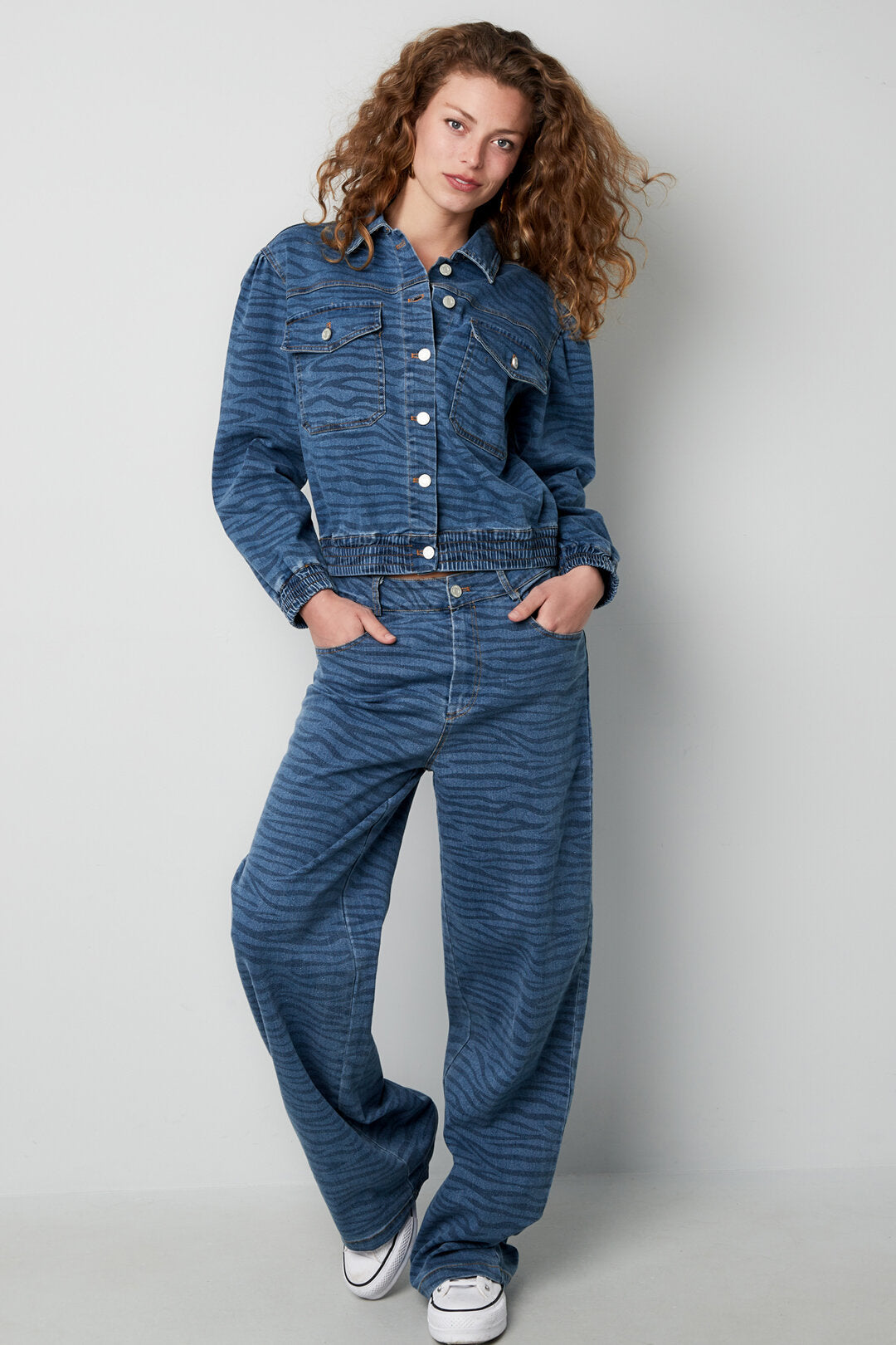 Dames Denim Spijkerjas | Losse Pasvorm | Blauw | S M L